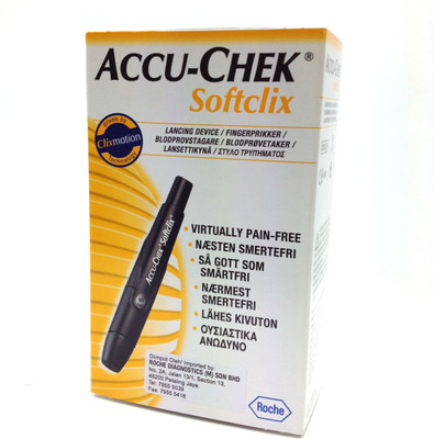 Accu-Chek Softclix Glucometer(Grey)