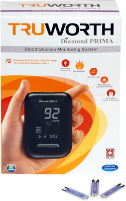 Truworth Diamond Prima Glucometer(Black)