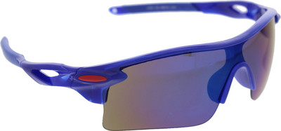 Vast 7 Layer Anti Glare Wrap Around All Sports And Motorcycle Goggles(Blue)