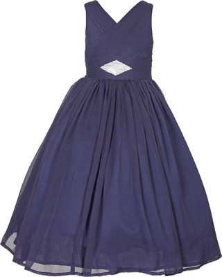 SOFYANA A-line Gown(Dark Blue, Navy blue