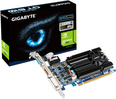 Gigabyte NVIDIA GV-N610D3-2GI 1.0 2 GB DDR3 Graphics Card(Black) 
Gigabyte NVIDIA GV-N610D3-2GI 1.0 2 GB DDR3 Graphics Card(Black)