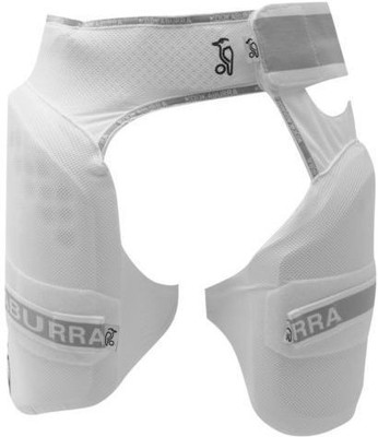 Kookaburra Players Cricket Thigh Guard(White, Black, Black;white