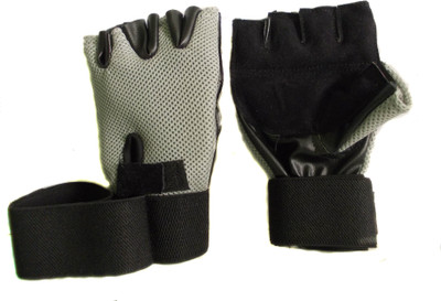 Manthan Weight Lifting Gloves Men Gym & Fitness Gloves (, Grey