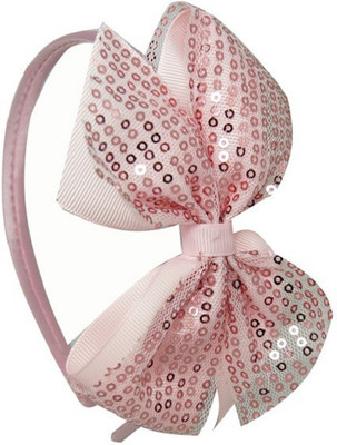 Angel Closet Sequins Bow Hair Band(Pink)