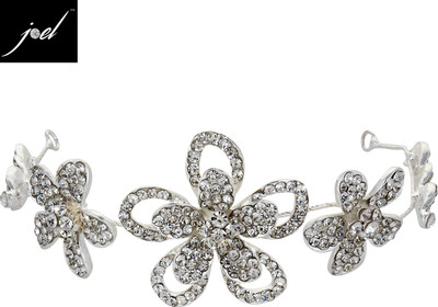 Joel Floral Hair Band(Silver)
