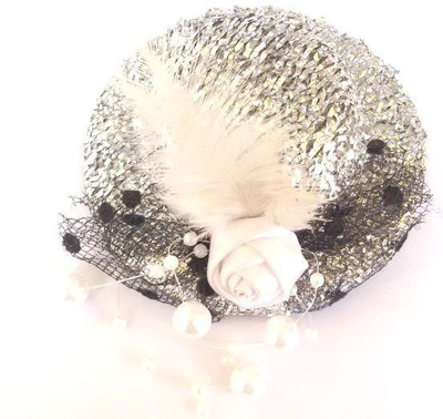 Viva Fashions Hatstyle Hair Clip(Silver)