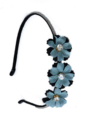 Sagunya elegant Floral Hair Band(Blue)