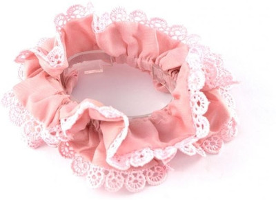 Sarah Fabric Ties Rubber Band(Pink)