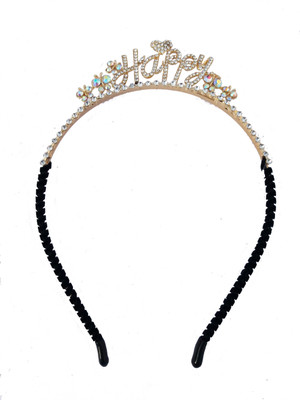 BinnG HAPPY GOLDEN Hair Band(Black, Gold)