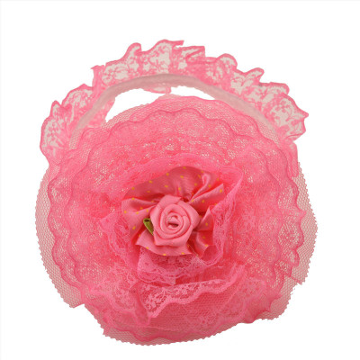 Crayon Flakes Terry Rings Hair Band(Pink)