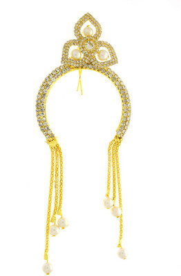 Anuradha Art ZHB-317 Hair Pin(Gold, White)