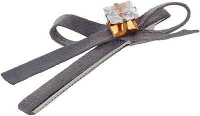 Fayon Chic Stylish Grey Lace With Crystal Hair Pin(Grey)