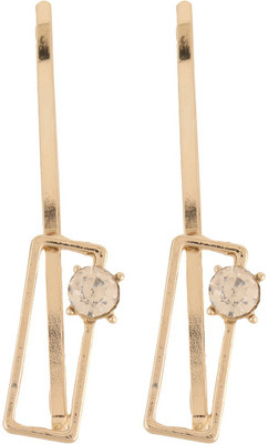 Jazz Jewellery Toned Stone Hair Pin(Gold)