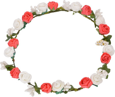 Sanjog Glorious Flower Valentine Tiara/Headwrap For Bride/Women Head Band(Red, White)
Sanjog Glorious Flower Valentine Tiara/Headwrap For Bride/Women Head Band(Red, White)