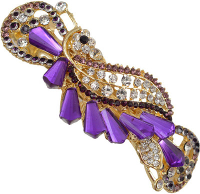 Taj Pearl Designer Hair Clip(Gold)