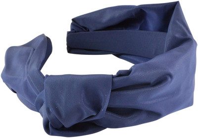 Sarah Wide Knot Hair Band(Blue)