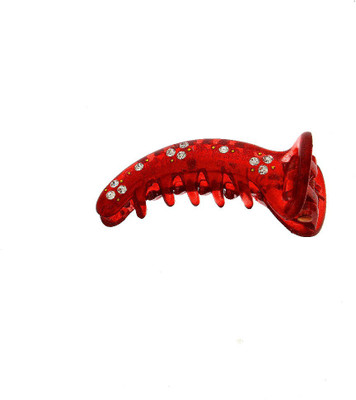 Anuradha Art Trendy Banana Clip(Red)