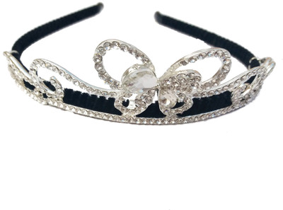 BinnG BUTTERFLY CROWN Hair Band(Black, Silver)
