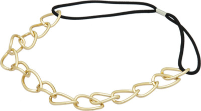 Pink Rose Princess Charm Hair Band(Gold)