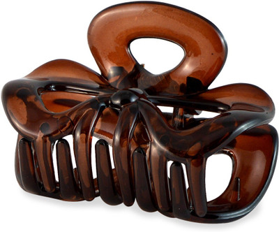 Sarah Plastic Clutcher Hair Claw(Brown)