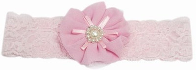 Pink & Blue India Gorgeous Net Flower Head Band(Pink)