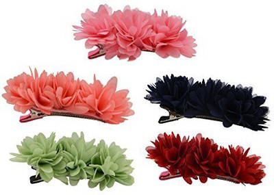 Thaoya Fashion Pure Colour Chiffon Flowers Hair Alligator Clip,Hair Claw Clip Accessory Ponytail Holder for Lady Women Girls (1) Hair Claw(Multicolor)
Thaoya Fashion Pure Colour Chiffon Flowers Hair Alligator Clip,Hair Claw Clip Accessory Ponytail Holder for Lady Women Girls (1) Hair Claw(Multicolor)