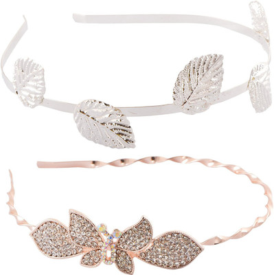 My DT Lifestyle LEAF & SPIRAL STYLE STONE STUDD METAL COMBO Hair Band(Multicolor)
My DT Lifestyle LEAF & SPIRAL STYLE STONE STUDD METAL COMBO Hair Band(Multicolor)