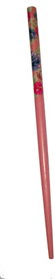 CraftEra Wooden Stick Hair Pin(Pink)