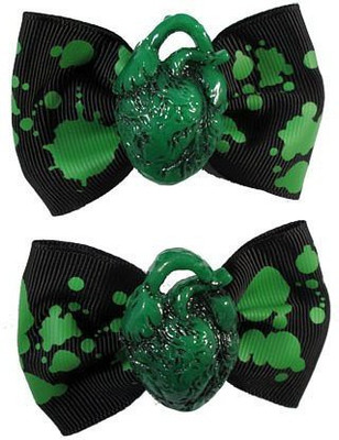 Kreepsville 666 Kreepsville 666 Hair Bow Pair Heart Green Hair Accessory Set(Green)
Kreepsville 666 Kreepsville 666 Hair Bow Pair Heart Green Hair Accessory Set(Green)