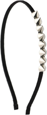 20 Dresses Silver Spike Hairband Hair Band(Silver, Black)