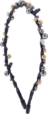 The Ethnic Wears Metal Alloy, Silk Covered, Beeds, Crystal & CZ Stones, etc. Hair Band(Black)
The Ethnic Wears Metal Alloy, Silk Covered, Beeds, Crystal & CZ Stones, etc. Hair Band(Black)