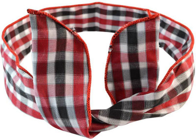 Sarah Checks Head Band(Red)