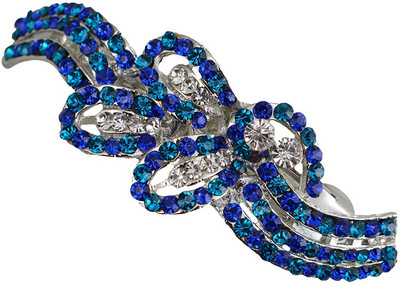 Taj Pearl Designer Hair Clip(Silver)