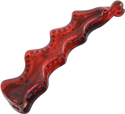 Sarah Wavy Design Hair Claw(Red)