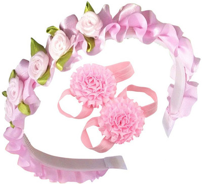 AkinosKIDS Roses Flower Bunch Crown for Little Princess and satin flower kids Barefoot shoe set. Hair Accessory Set(Pink)
AkinosKIDS Roses Flower Bunch Crown for Little Princess and satin flower kids Barefoot shoe set. Hair Accessory Set(Pink)