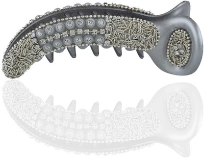 Anuradha Art Stylish Collection Banana Clip(Silver)