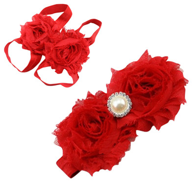AkinosKIDS Newborn Flower and Pearl girl Barefoot Sandal shoe set Hair Accessory Set(Red)
AkinosKIDS Newborn Flower and Pearl girl Barefoot Sandal shoe set Hair Accessory Set(Red)