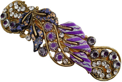 Taj Pearl Designer Hair Clip(Gold)
