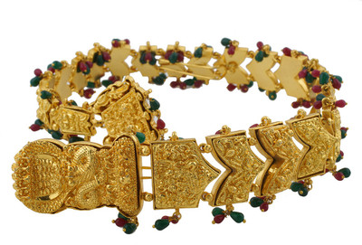 Vama Fashions Gold Plated Goddess Shape Hair Chain(Multicolor) 
Vama Fashions Gold Plated Goddess Shape Hair Chain(Multicolor)