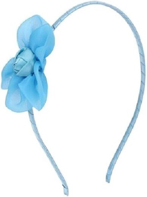 Angel Closet Satin Organza Hair Band(Blue)