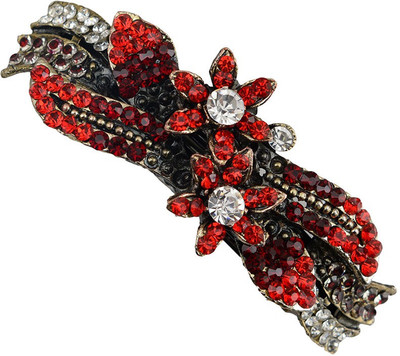Taj Pearl Designer Hair Clip(Yellow)