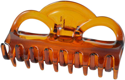 Sarah Ovals Design Hair Claw(Brown)