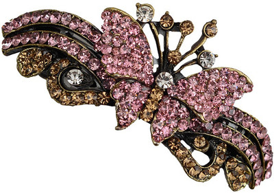 Taj Pearl Designer Hair Clip(Yellow)
