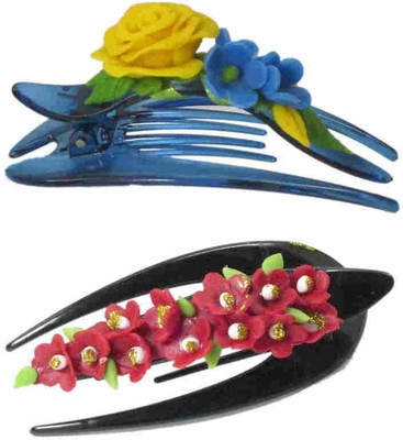 Advanc Hotline Porcelain clay work fancy banana clip (Combo of 2) Hair Clip(Multicolor)
Advanc Hotline Porcelain clay work fancy banana clip (Combo of 2) Hair Clip(Multicolor)