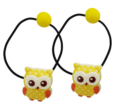 Mehrunnisa Set of 2 Cute Owls For Young Girls Hair Band(Black, Yellow)
