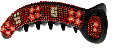 Anuradha Art Stylish Banana Clip(Maroon)