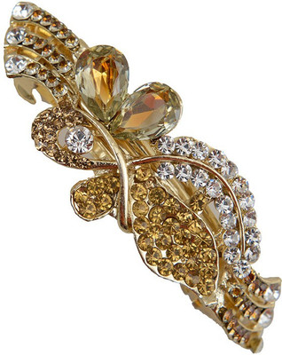 Taj Pearl Designer Hair Clip(Gold)