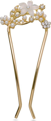 Sparkle Street Crystal Crown Hair Pin(White)
