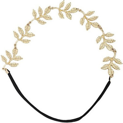 Pankh Princess Leaf Hairband Hair Band Hair Band(Gold)