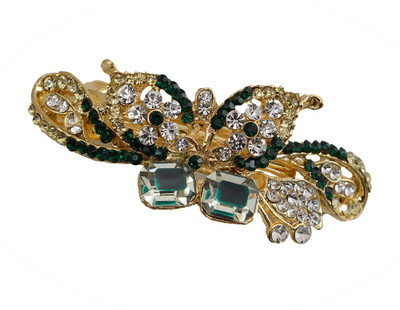 Taj Pearl Designer Hair Clip(Gold)